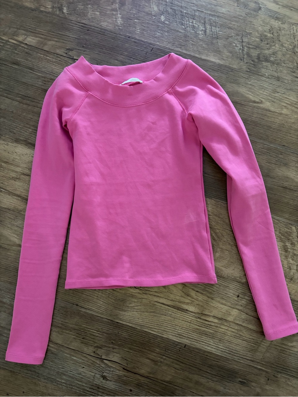 zara pink long sleeve top